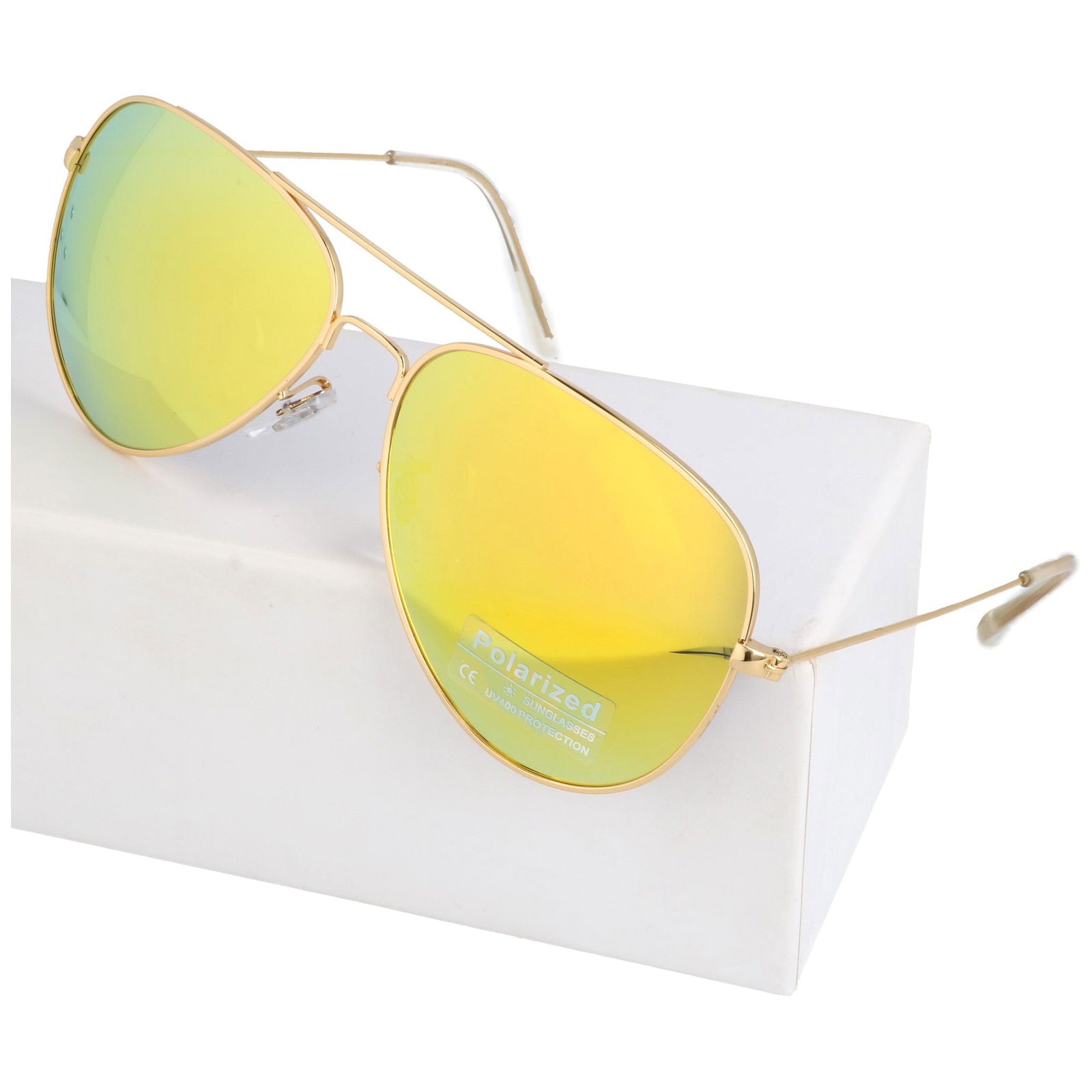 Okulary AVIATOR YELLOW MIRROR