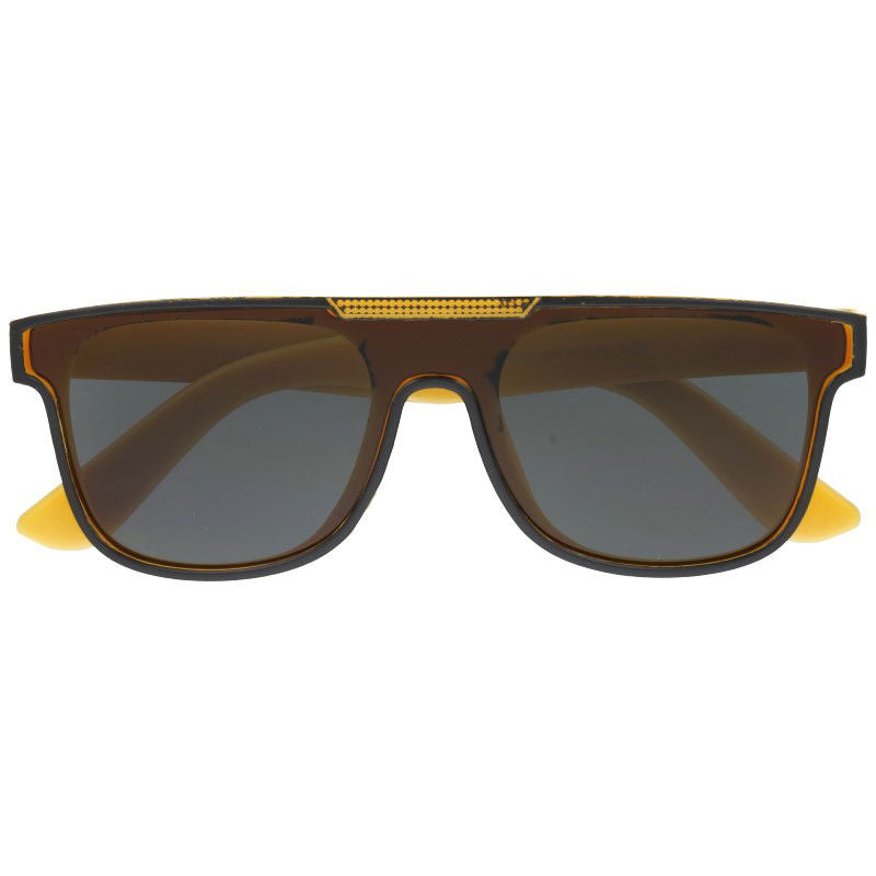 ASTER YELLOW czarne okulary przeciwsłoneczne pilotki unisex MORAMO