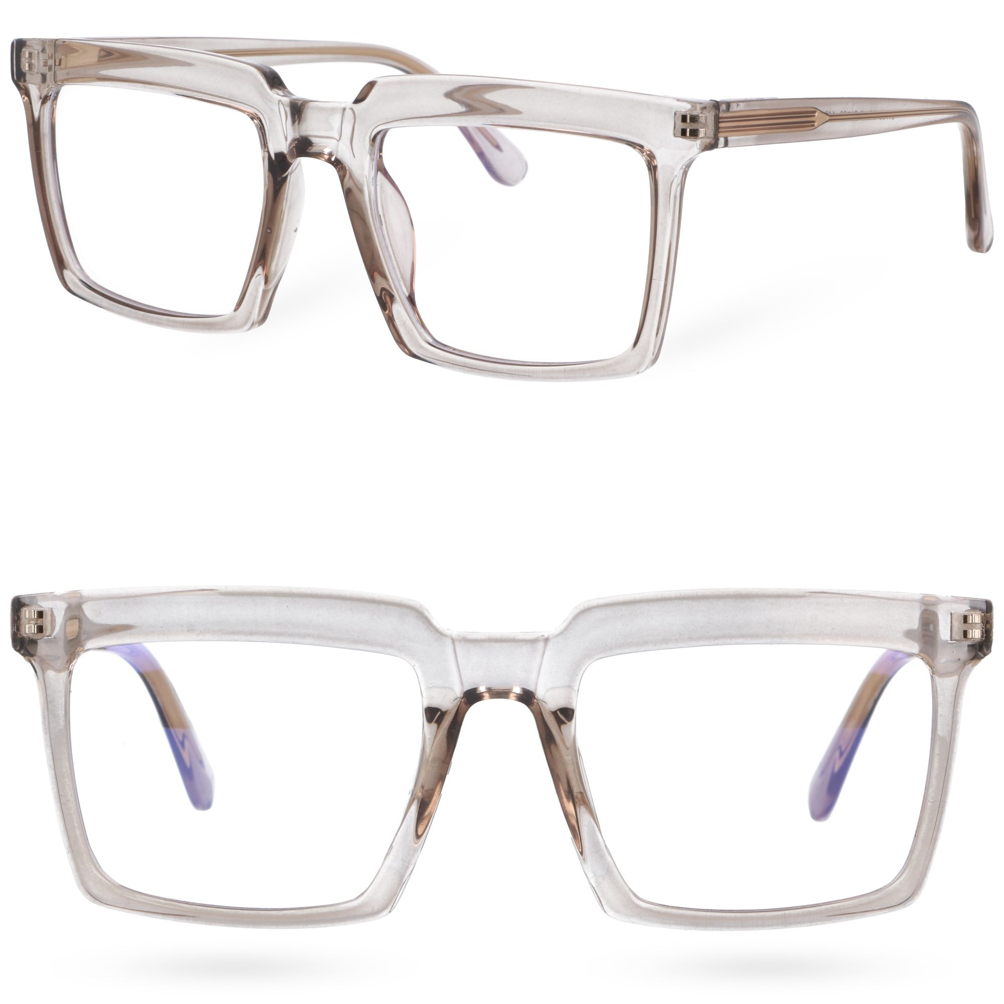 BOLD VISION GRAY damskie okulary zerówki blue light MORAMO