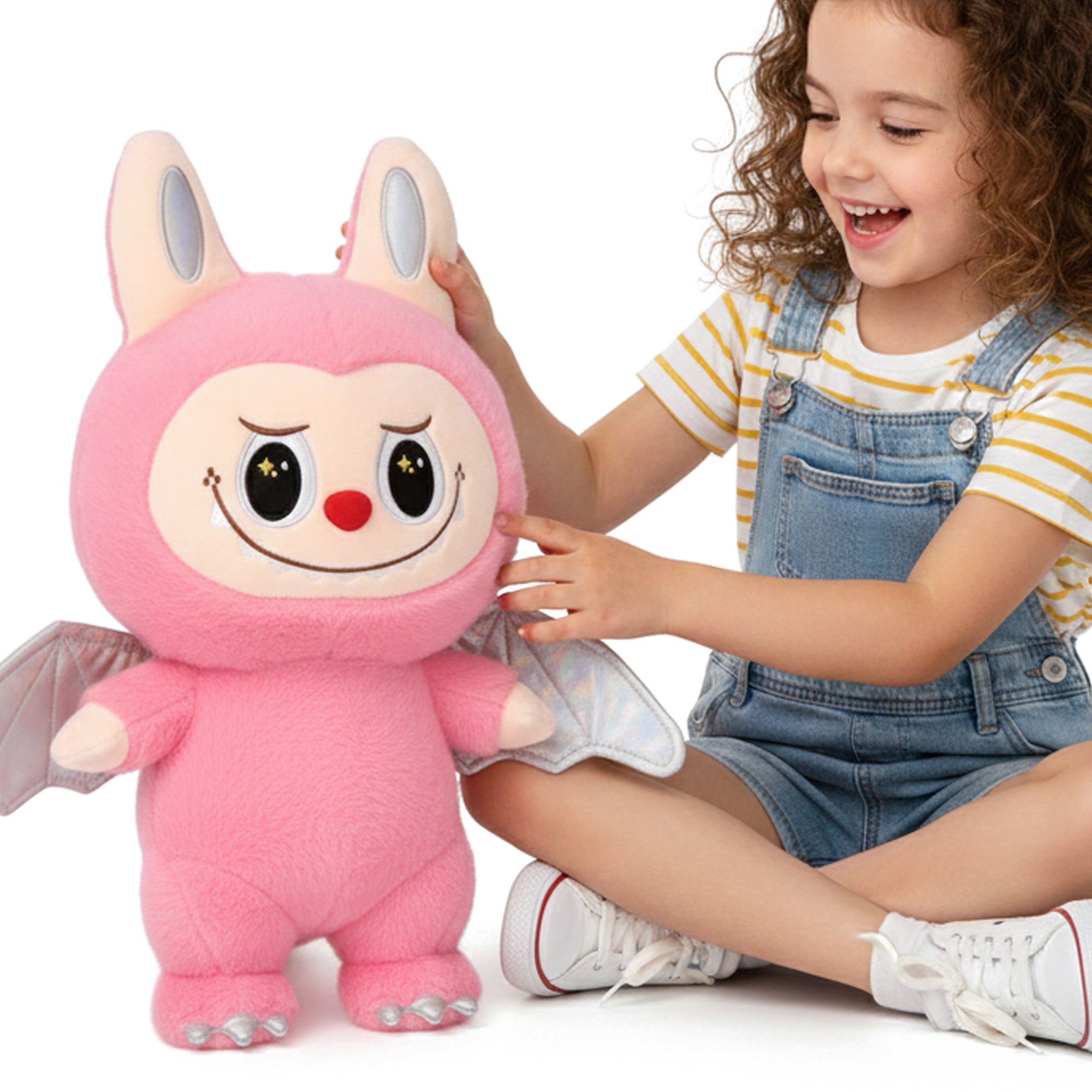 DRAGO różowa maskotka smok przytulanka 45 cm MORAMO
