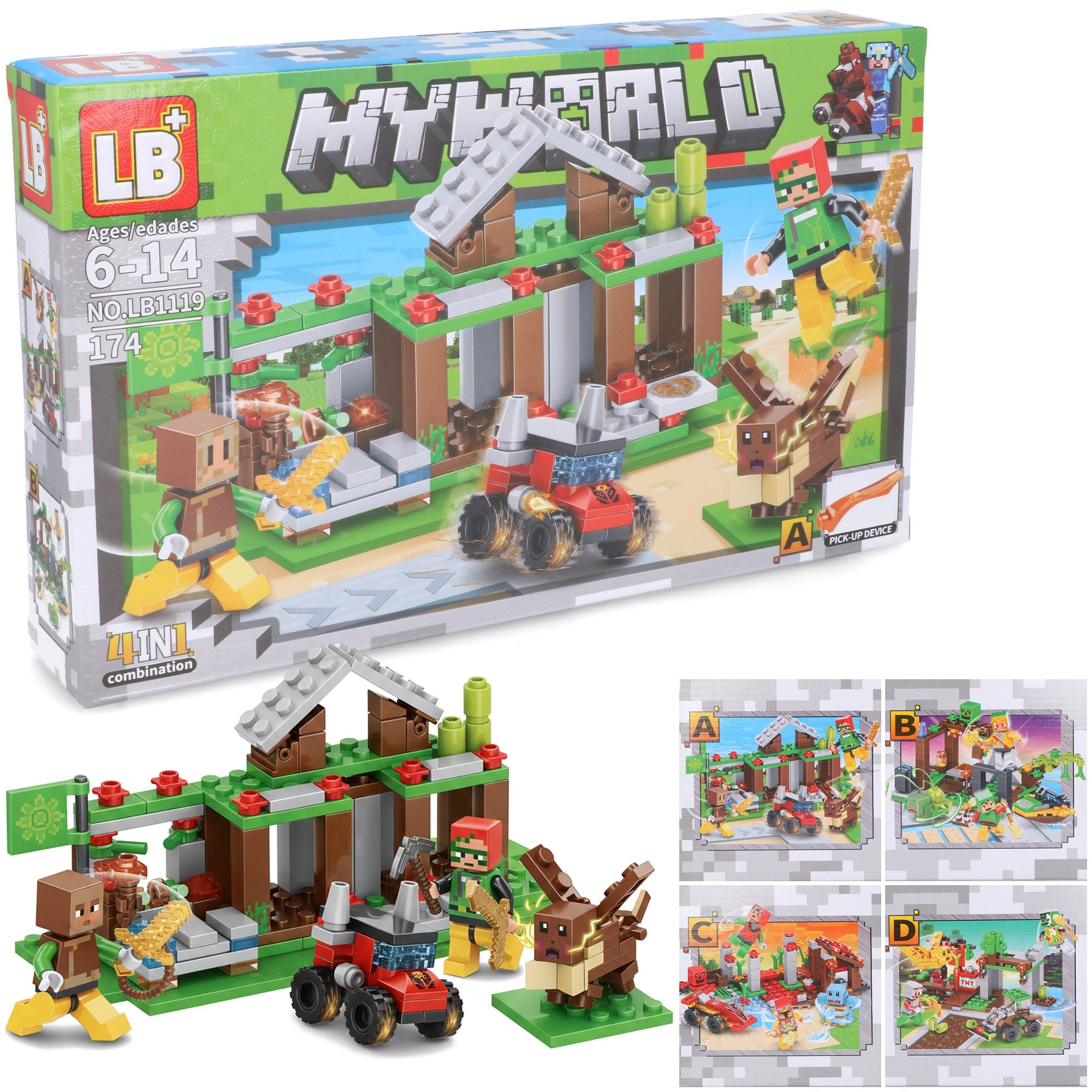 LB1119 klocki konstrukcyjne my world 174 elementy MORAMO
