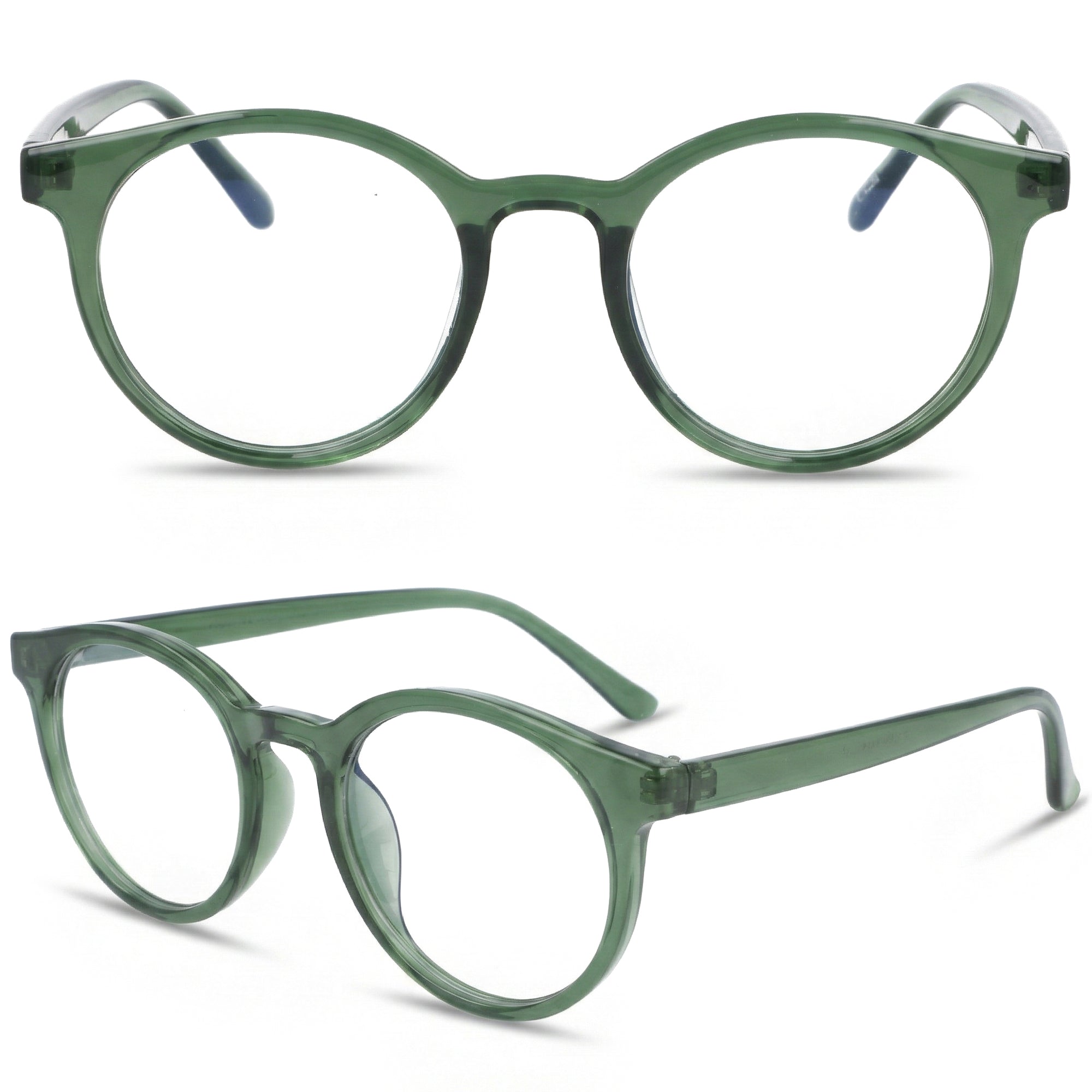 MOONLOOP zielone okulary zerówki do komputera MORAMO