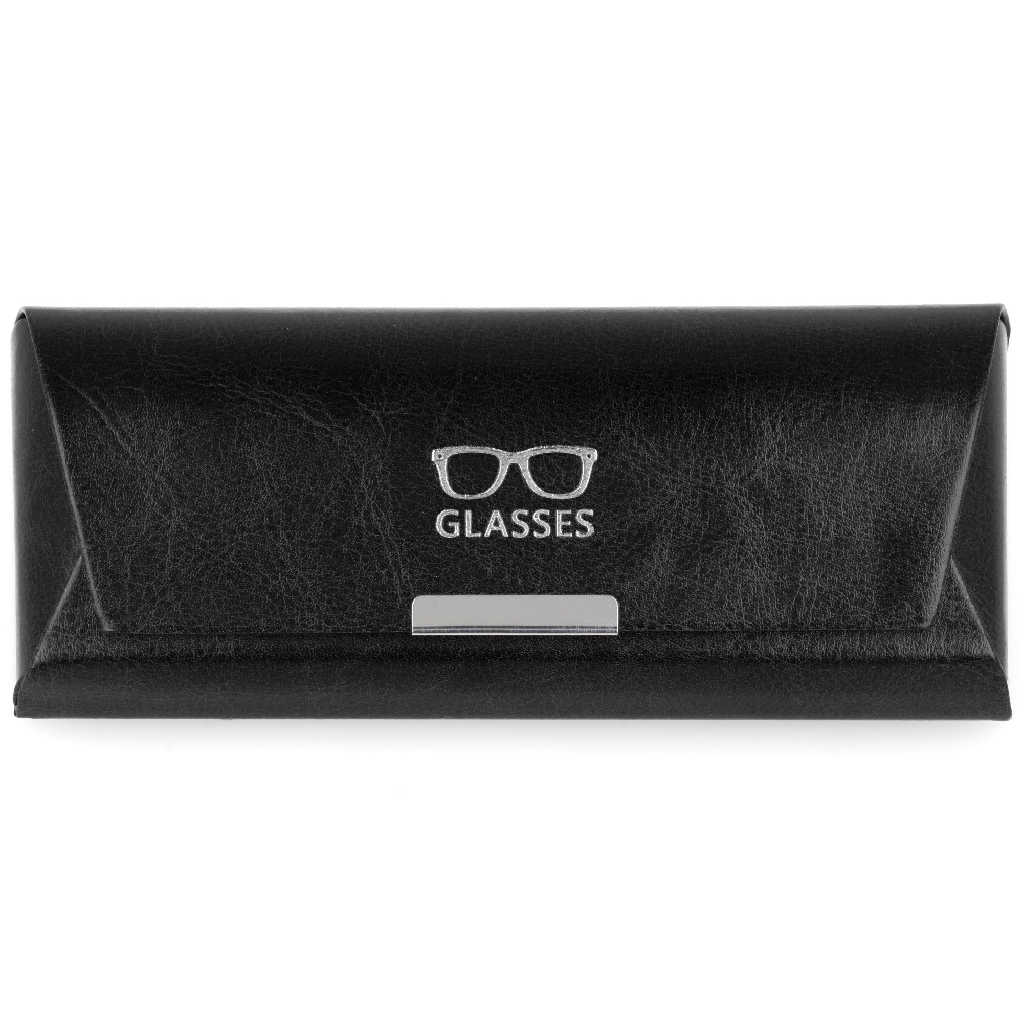ONYX czarne etui na okulary eko skóra MORAMO