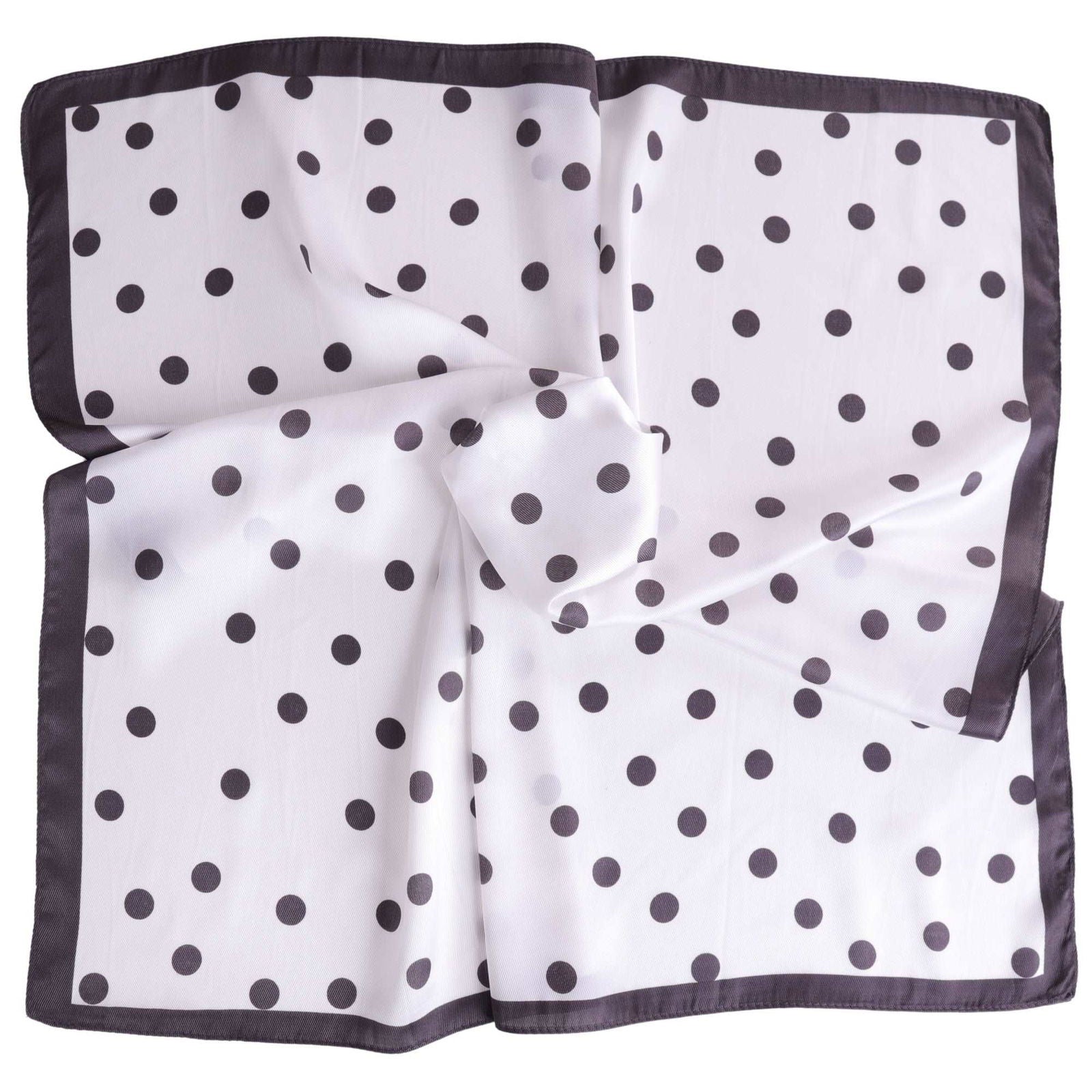 POLKA DOT ELEGANCE damska apaszka w groszki z wiskozy MORAMO