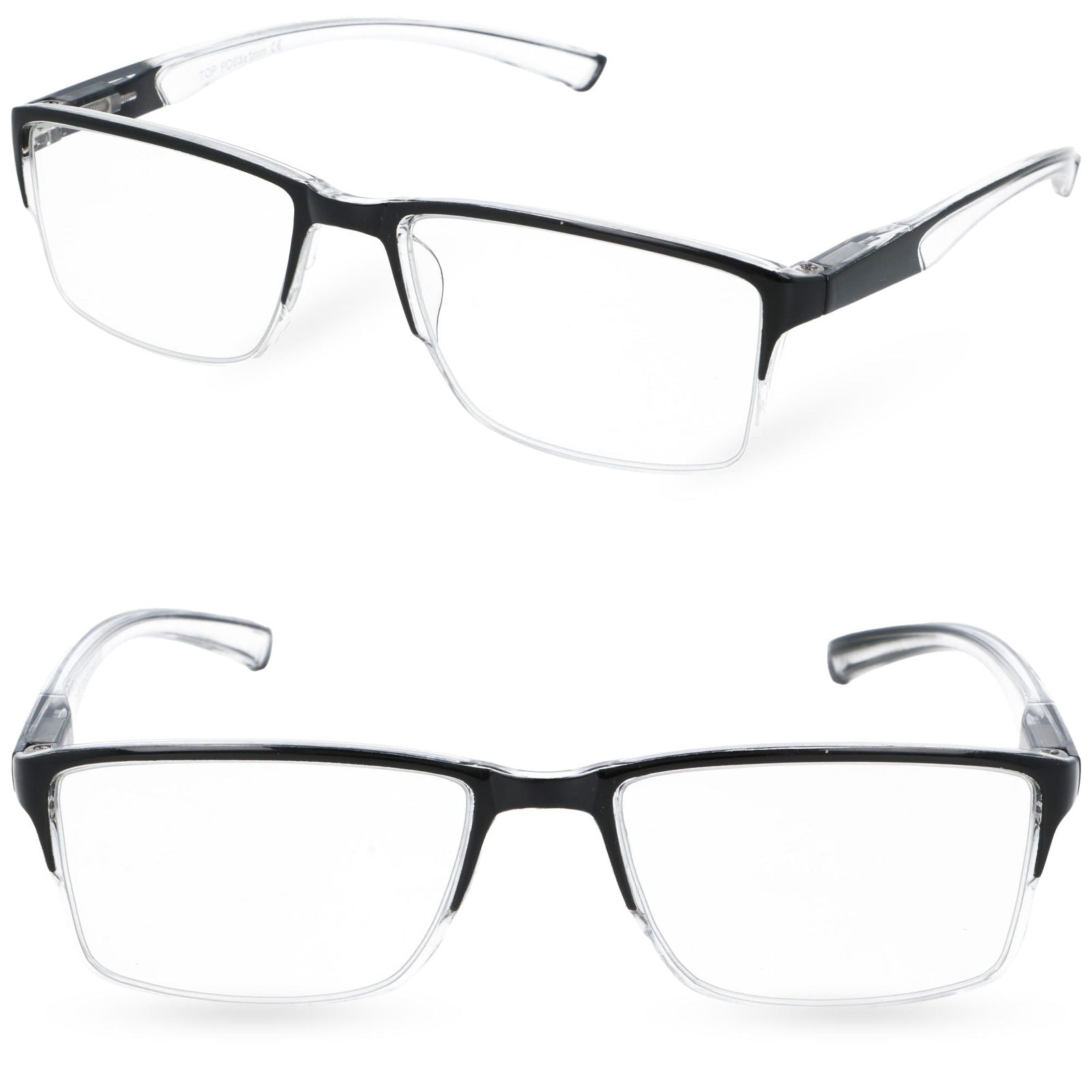 SADASILDHA okulary korekcyjne prostokątne do czytania MORAMO