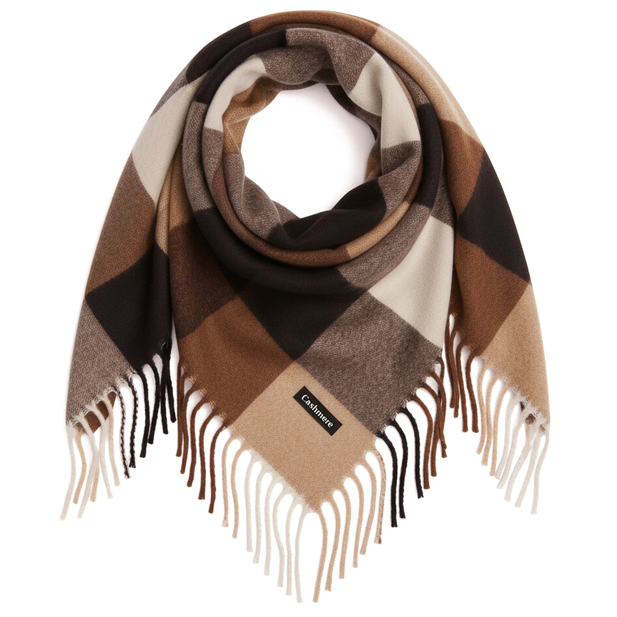 STYLISH CHECK 53# kwadratowa damska chusta wielokolorowa MORAMO