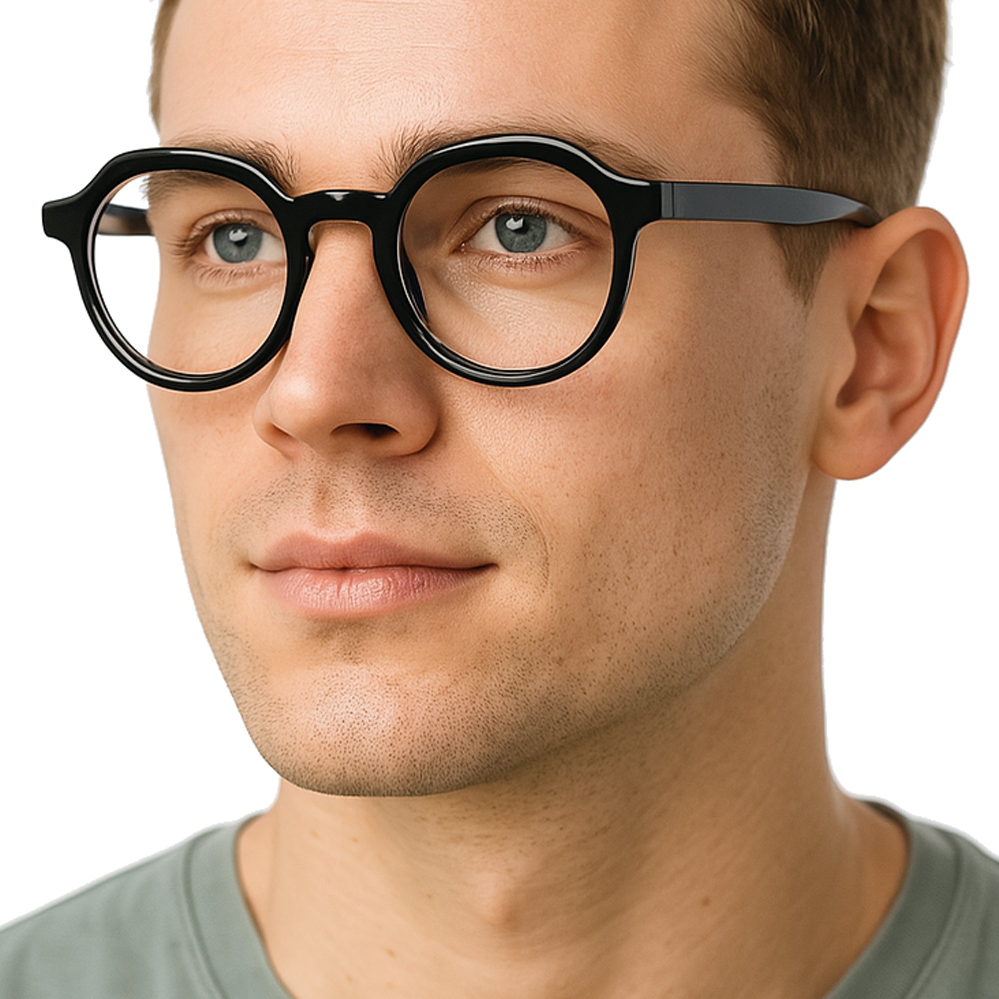 THINKROUND okulary zerówki blue light czarne retro MORAMO