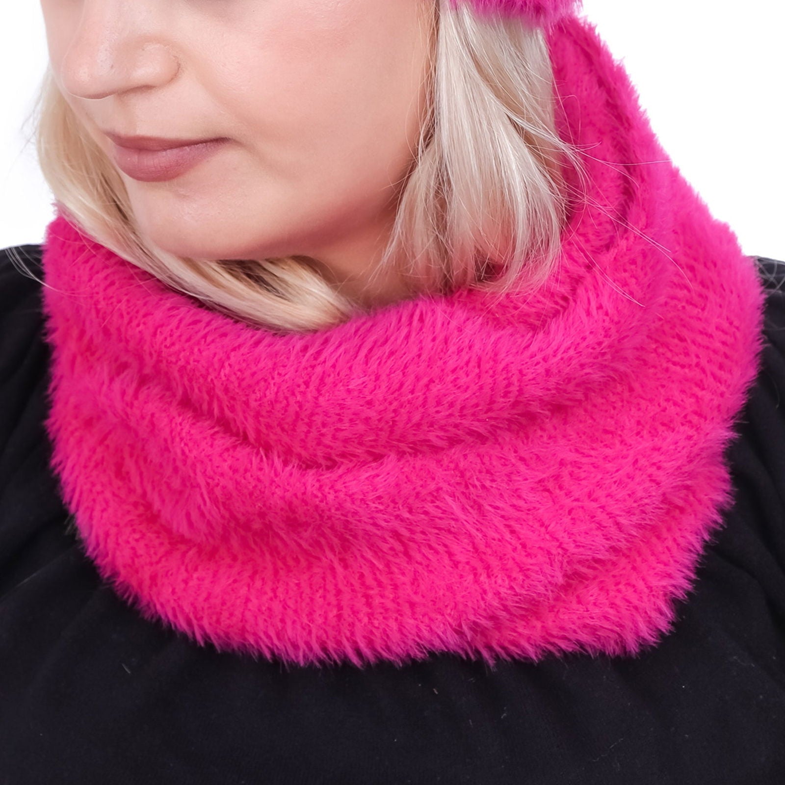 WINTER ALPACA miękki komin damski zimowy uniwersalny MORAMO