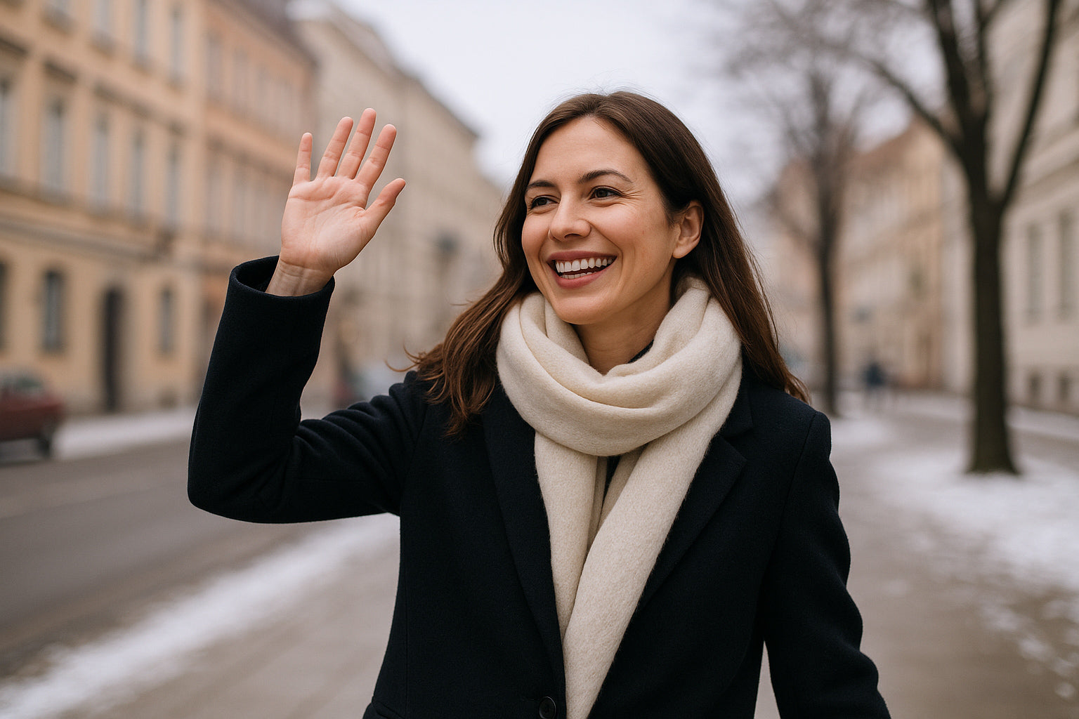 Jaki szal do ciemnego płaszcza lub kurtki wybrać?