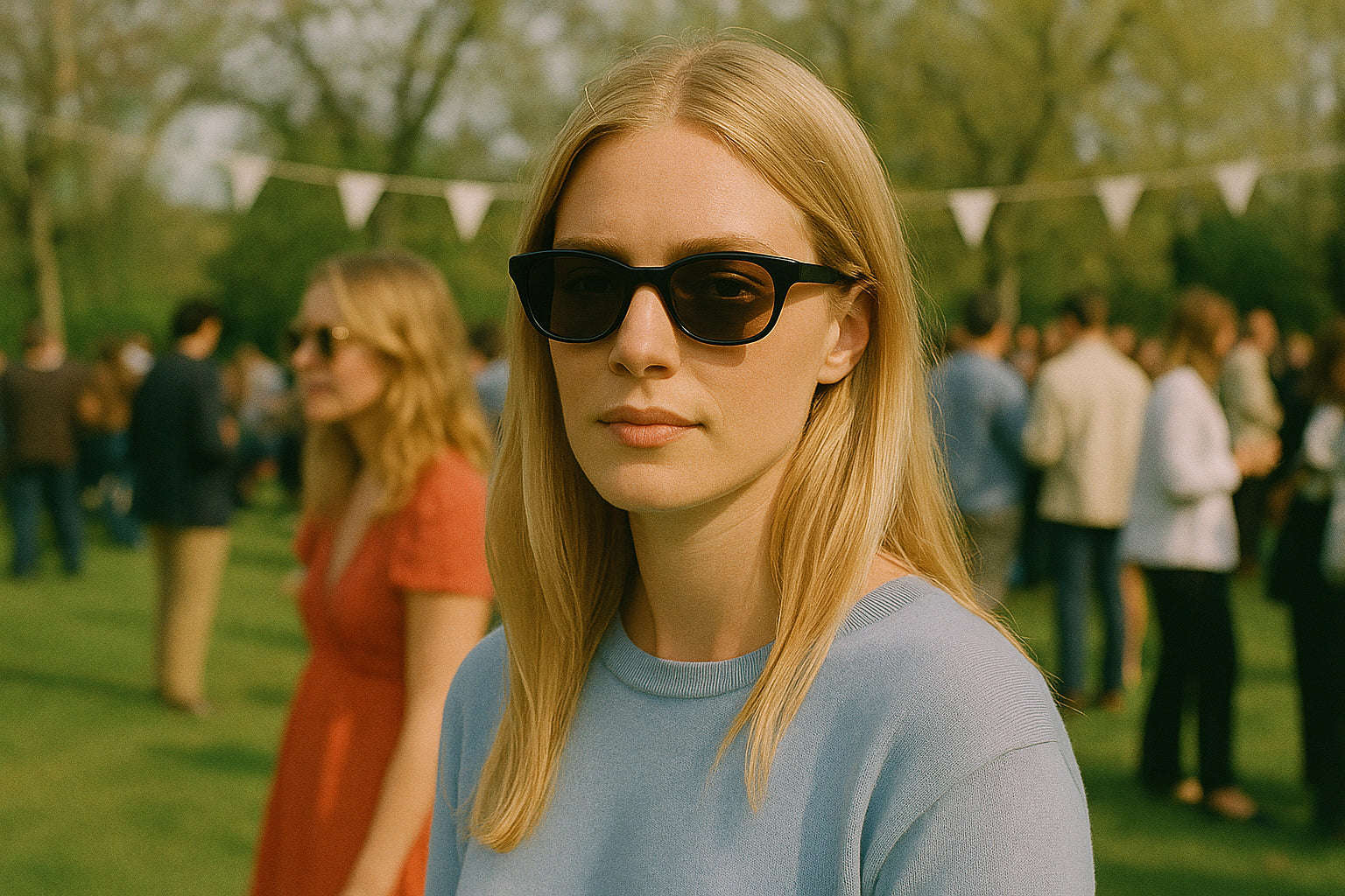 Okulary do blond włosów