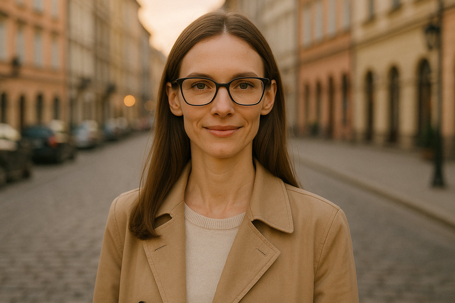 Okulary dla szczupłej drobnej chudej twarzy