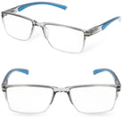 5002 okulary korekcyjne do czytania prostokątne niebieskie MORAMO