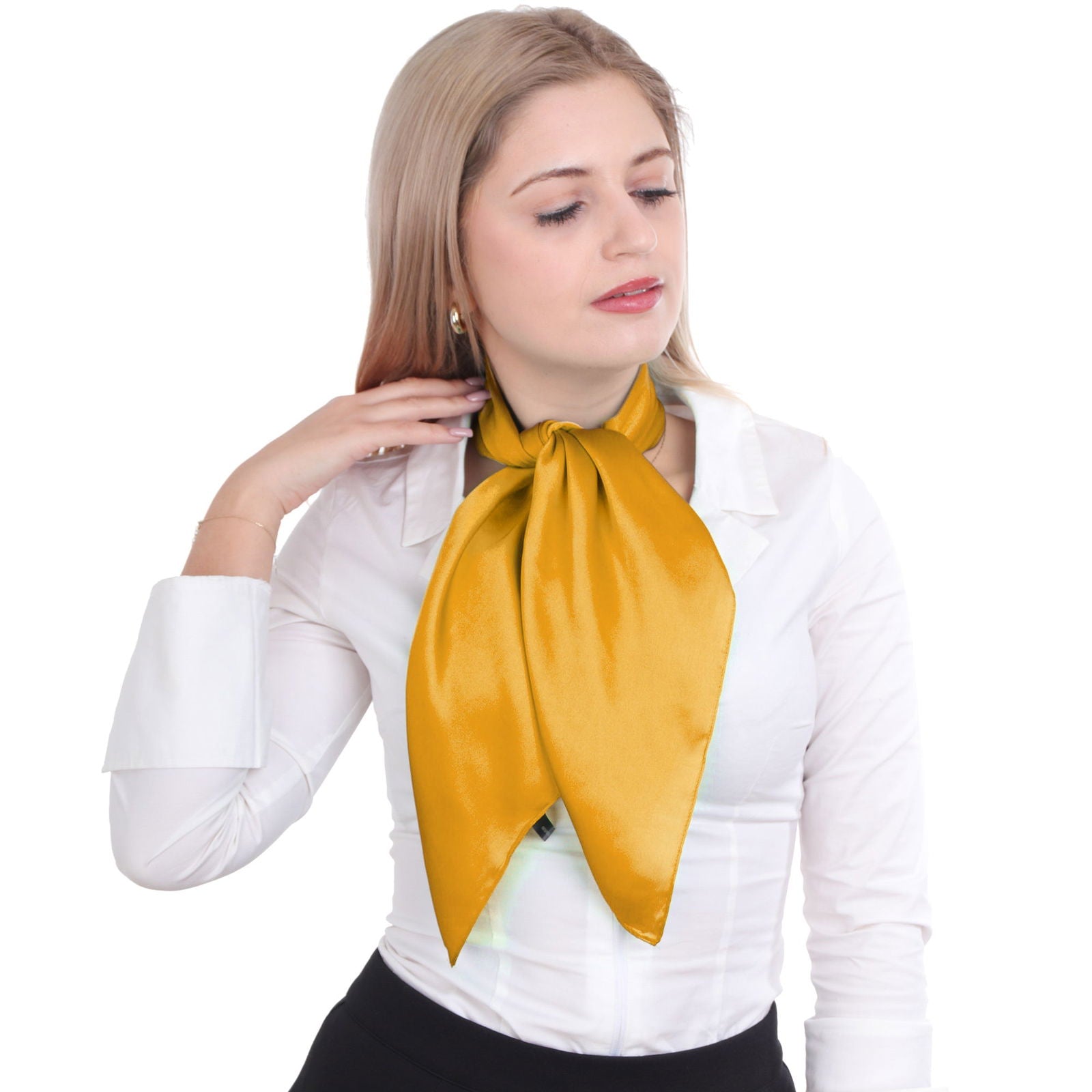 Apaszka SOFT SATINE YELLOW