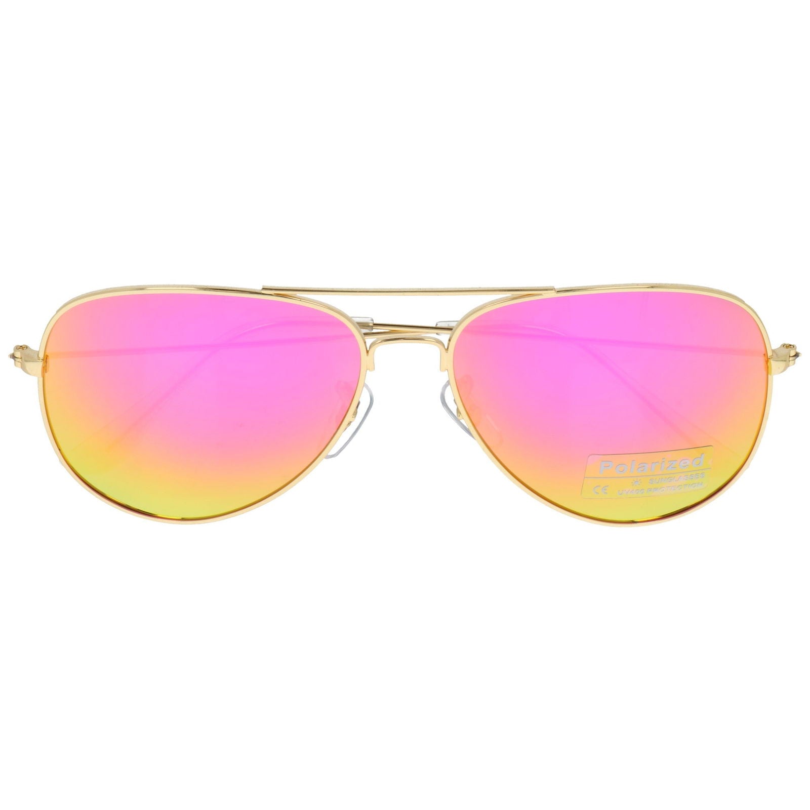 Okulary AVIATOR PINK MIRROR