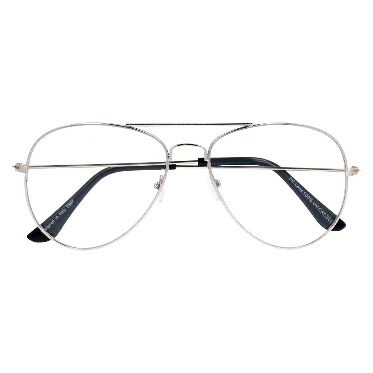 Okulary AVIATOR SILVER