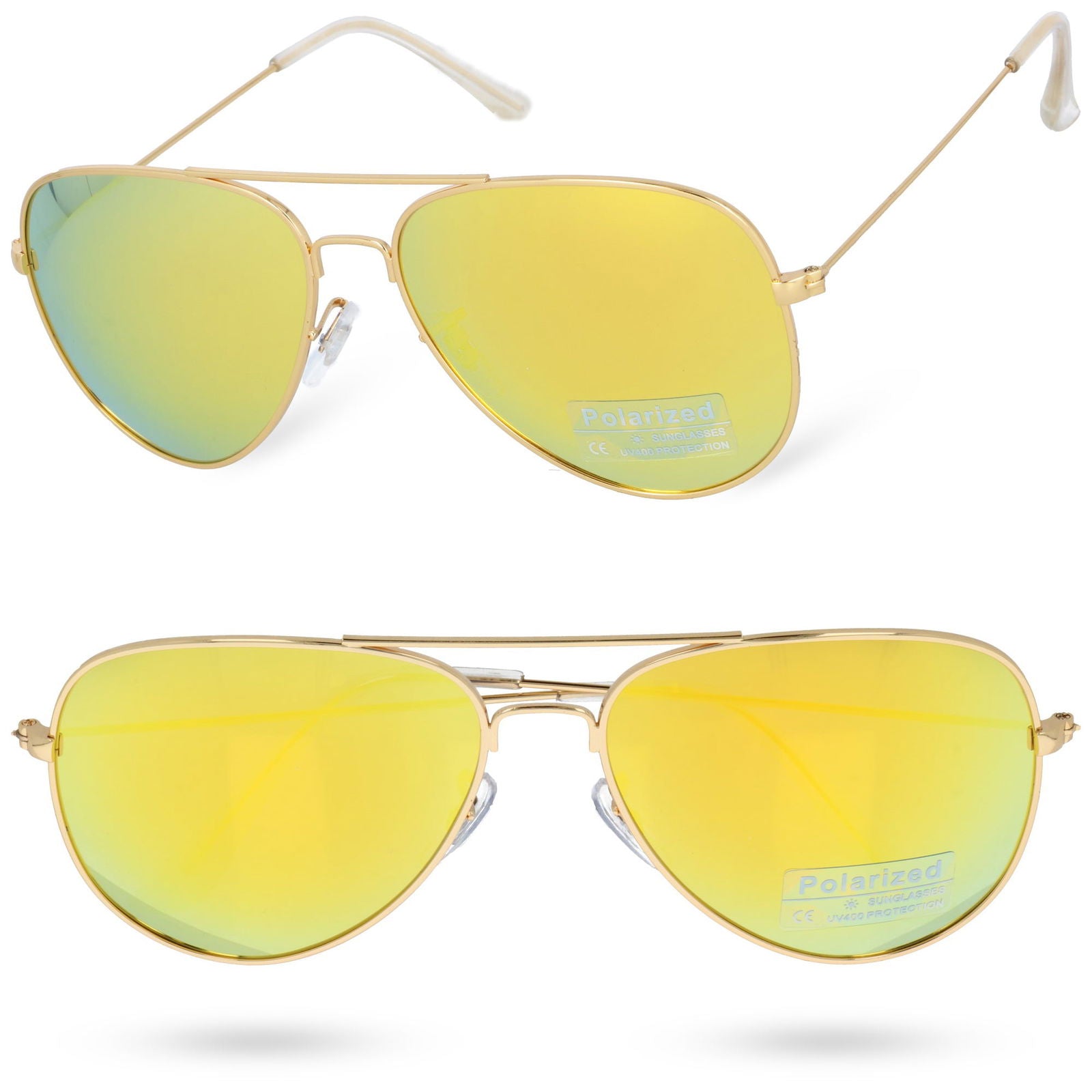 Okulary AVIATOR YELLOW MIRROR