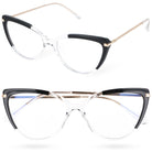 Okulary ERICA NEGRO TRANSPARENT