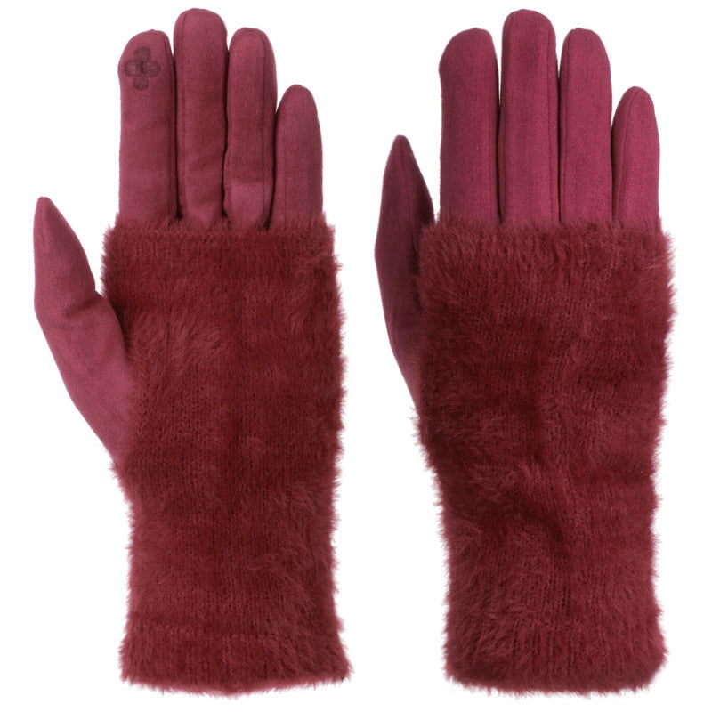 Rękawiczki COZY TOUCH BURGUNDY