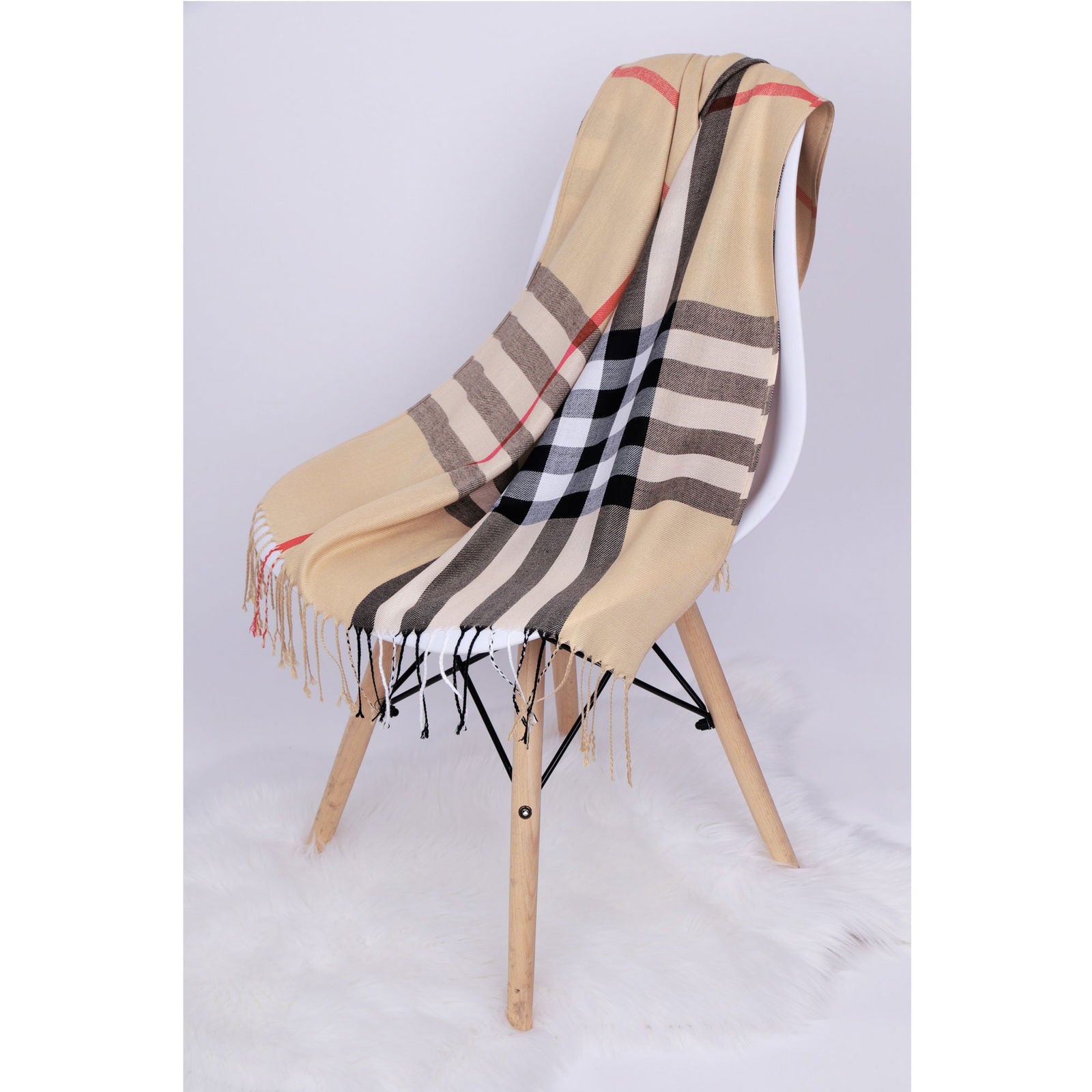 Szal BRITISH PLAID BEIGE