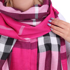 Szal BRITISH PLAID FUCHSIA