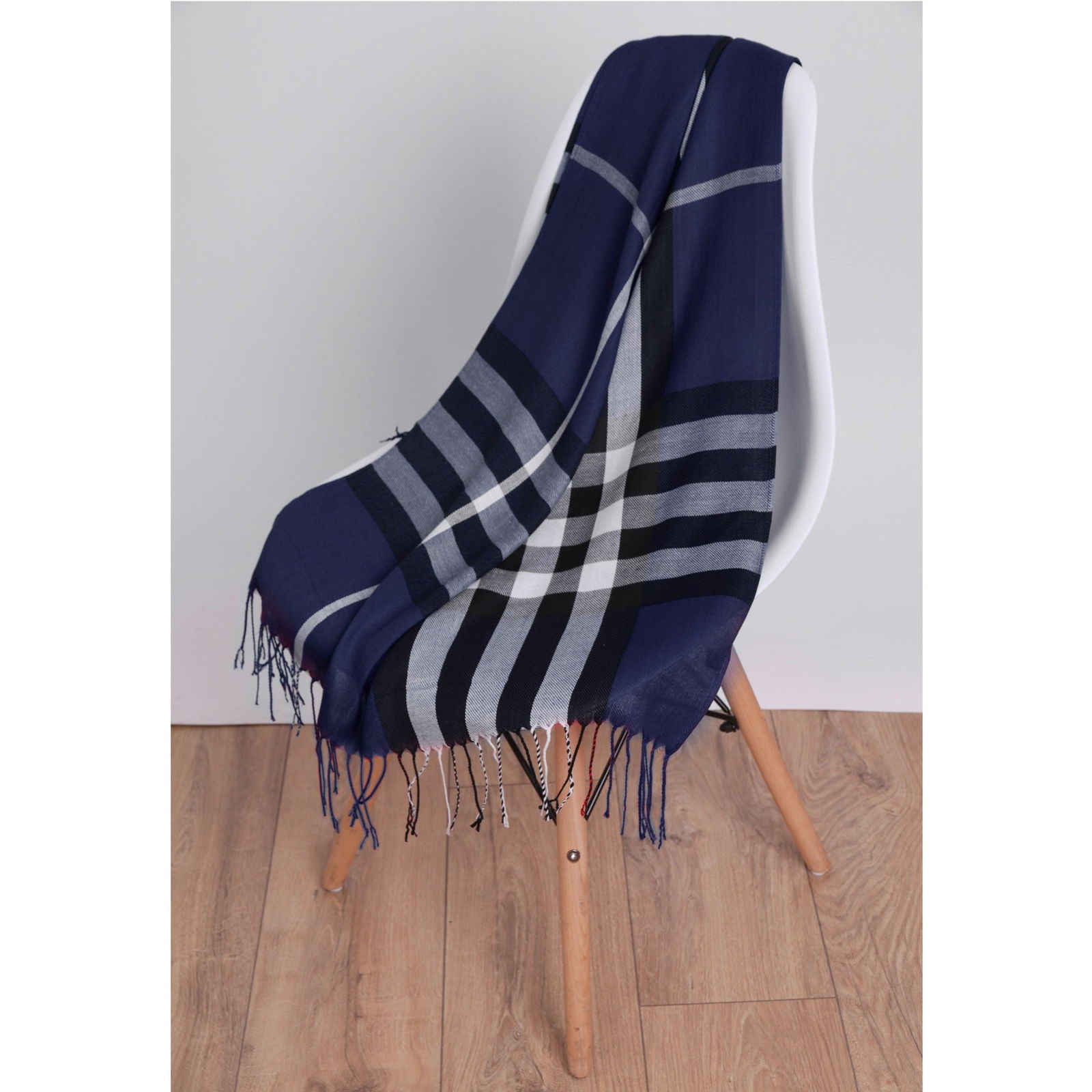 Szal BRITISH PLAID NAVY