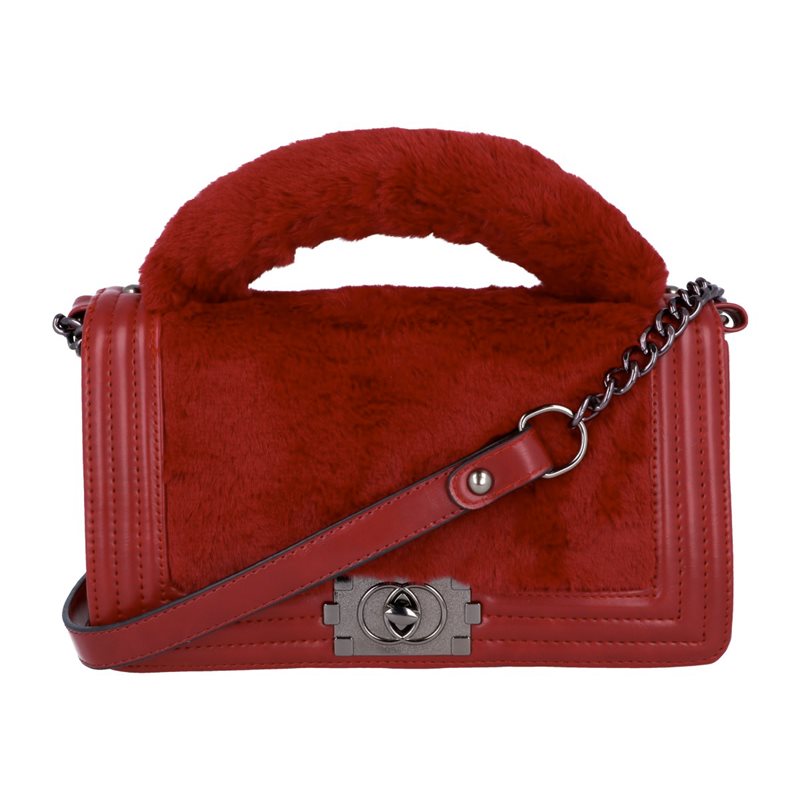 Torebka LUXURY FURRY CHANEL RED