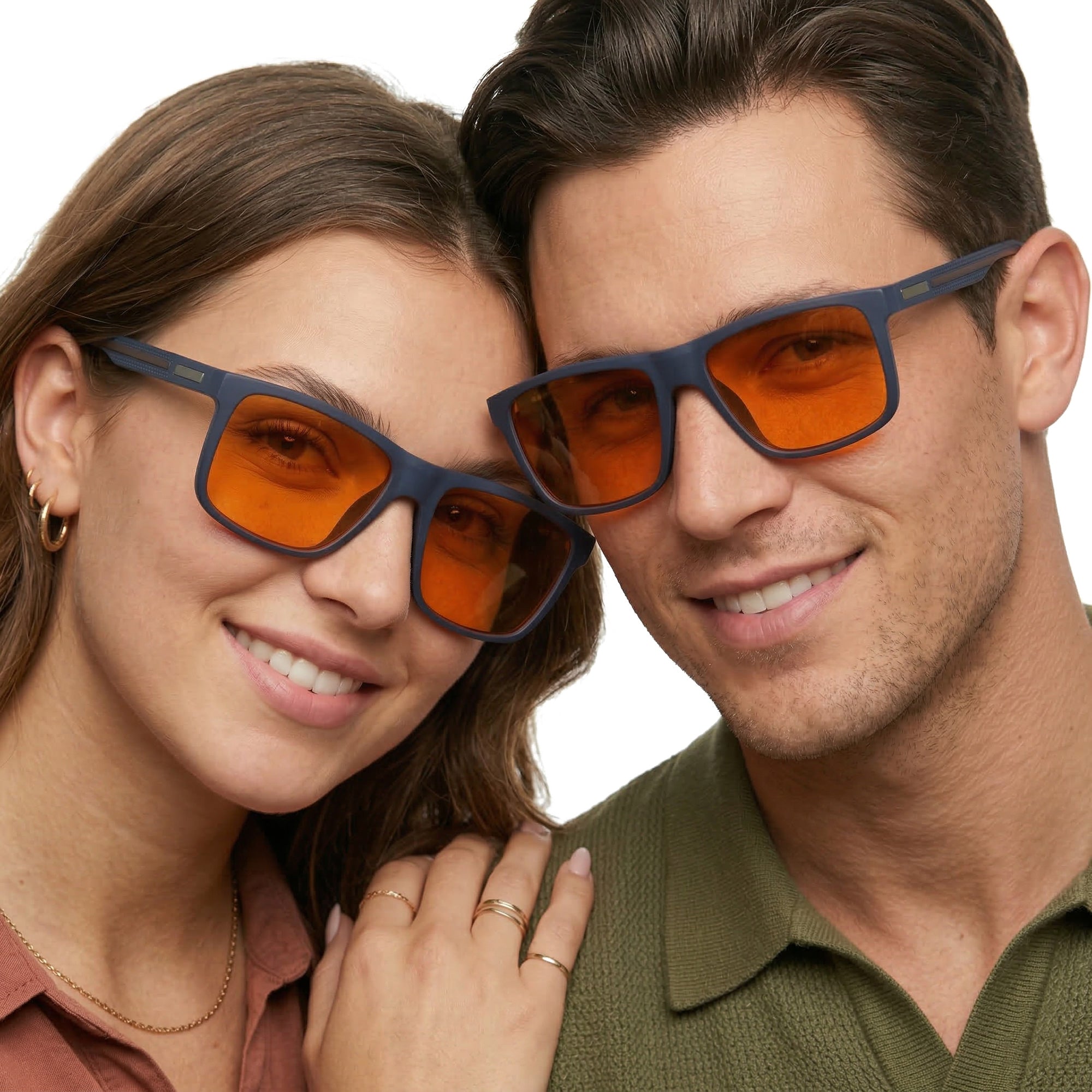 AMBERSHIELD okulary blue light pomarańczowe szkła unisex MORAMO