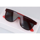 ASTER RED czarne okulary przeciwsłoneczne pilotki unisex MORAMO