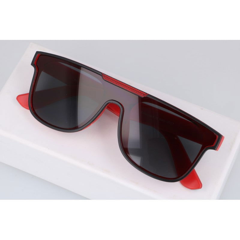 ASTER RED czarne okulary przeciwsłoneczne pilotki unisex MORAMO