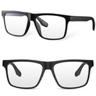 BLACK EDGE czarne męskie okulary zerówki blue light MORAMO