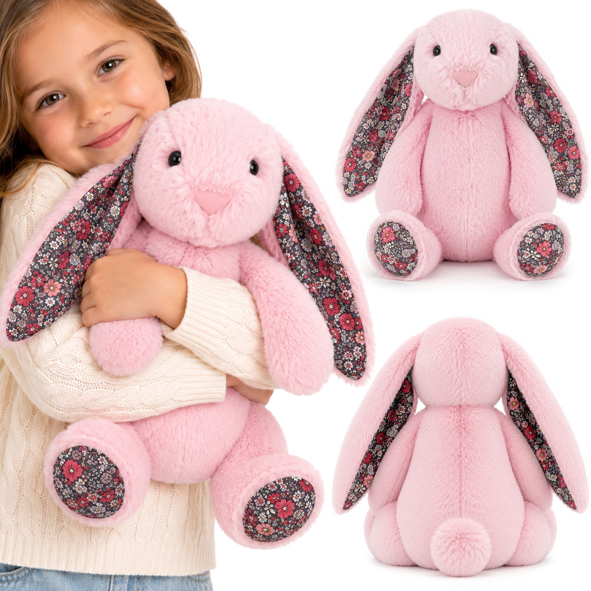 BLOSSOM różowy króliczek maskotka przytulanka 40cm MORAMO