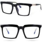 BOLD VISION czarne damskie okulary zerówki blue light MORAMO