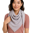 BREEZE szary szal damski one-colour wiskoza MORAMO