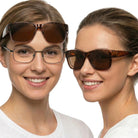 BRUNA okulary przeciwsłoneczne damskie brązowe oversize MORAMO