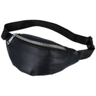 BUCKLE BAG czarno-srebrna nerka damska ekoskóra 76-114 MORAMO