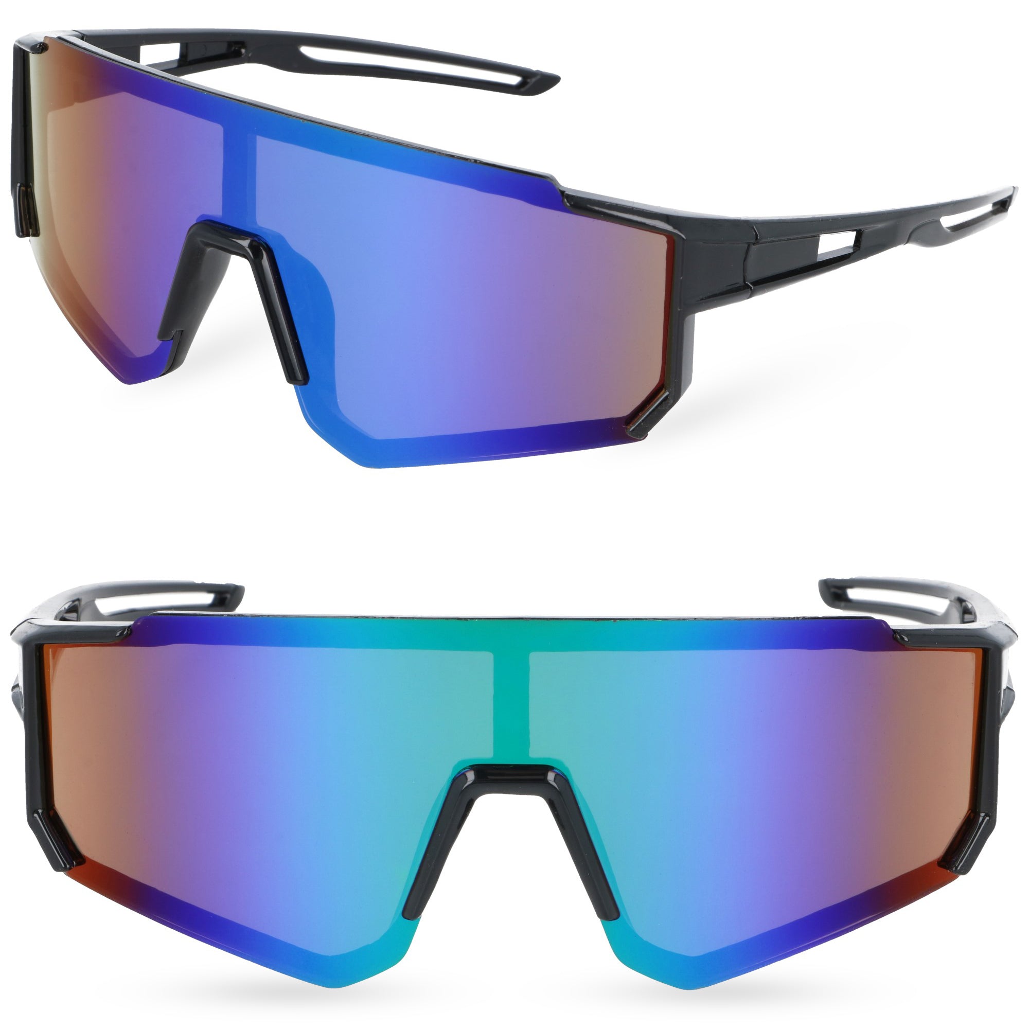 CAMPEONES KIDS czarne sportowe okulary przeciwsłoneczne revo MORAMO
