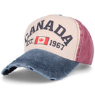 CANADA czapka z daszkiem niebieska bawełniana unisex MORAMO