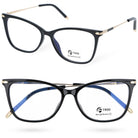 CAT GAZE damskie okulary zerówki kocie oczy MORAMO