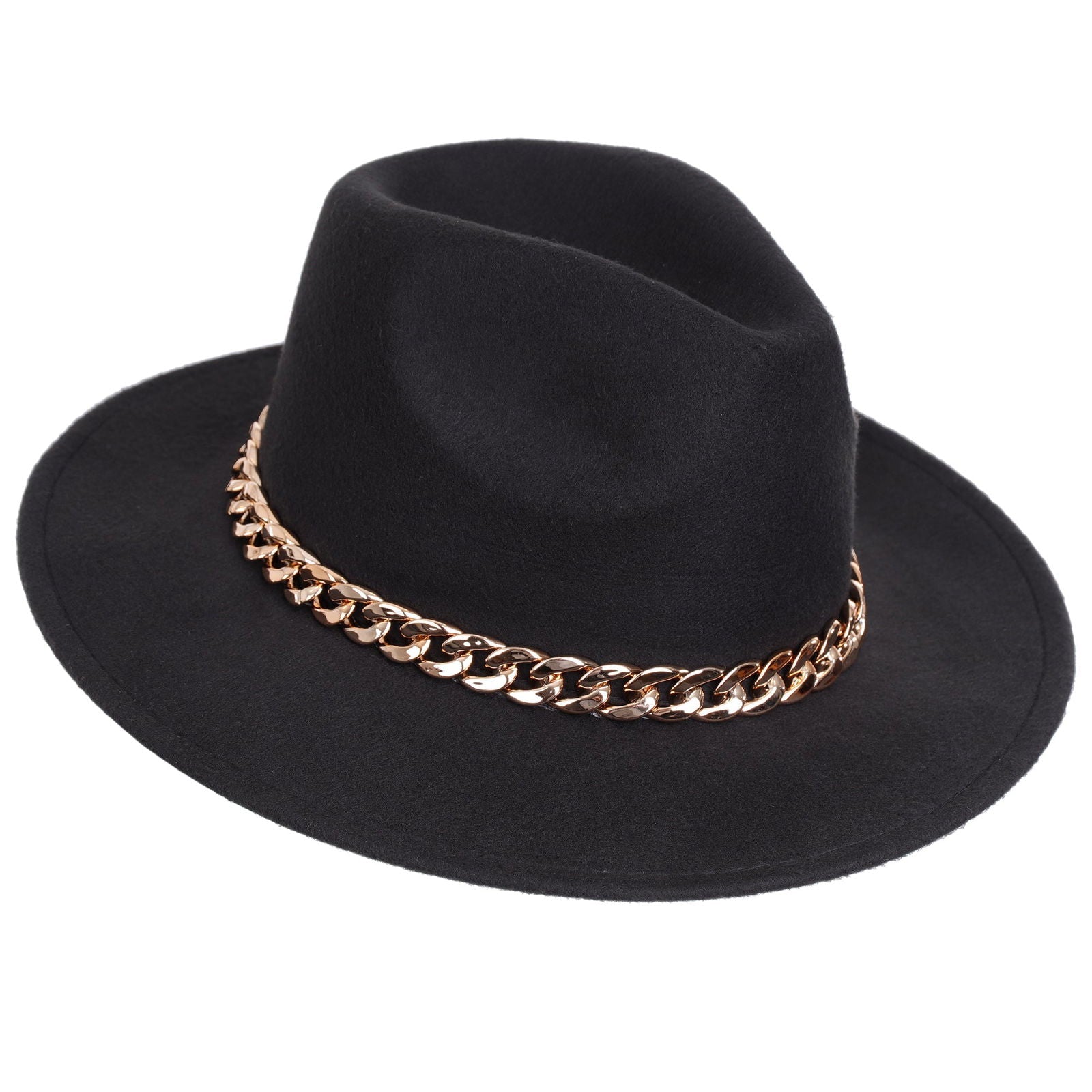 CHAIN czarny kapelusz damski rozmiar 57 MORAMO