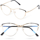 CHARM okulary damskie zerówki kocie oczy MORAMO