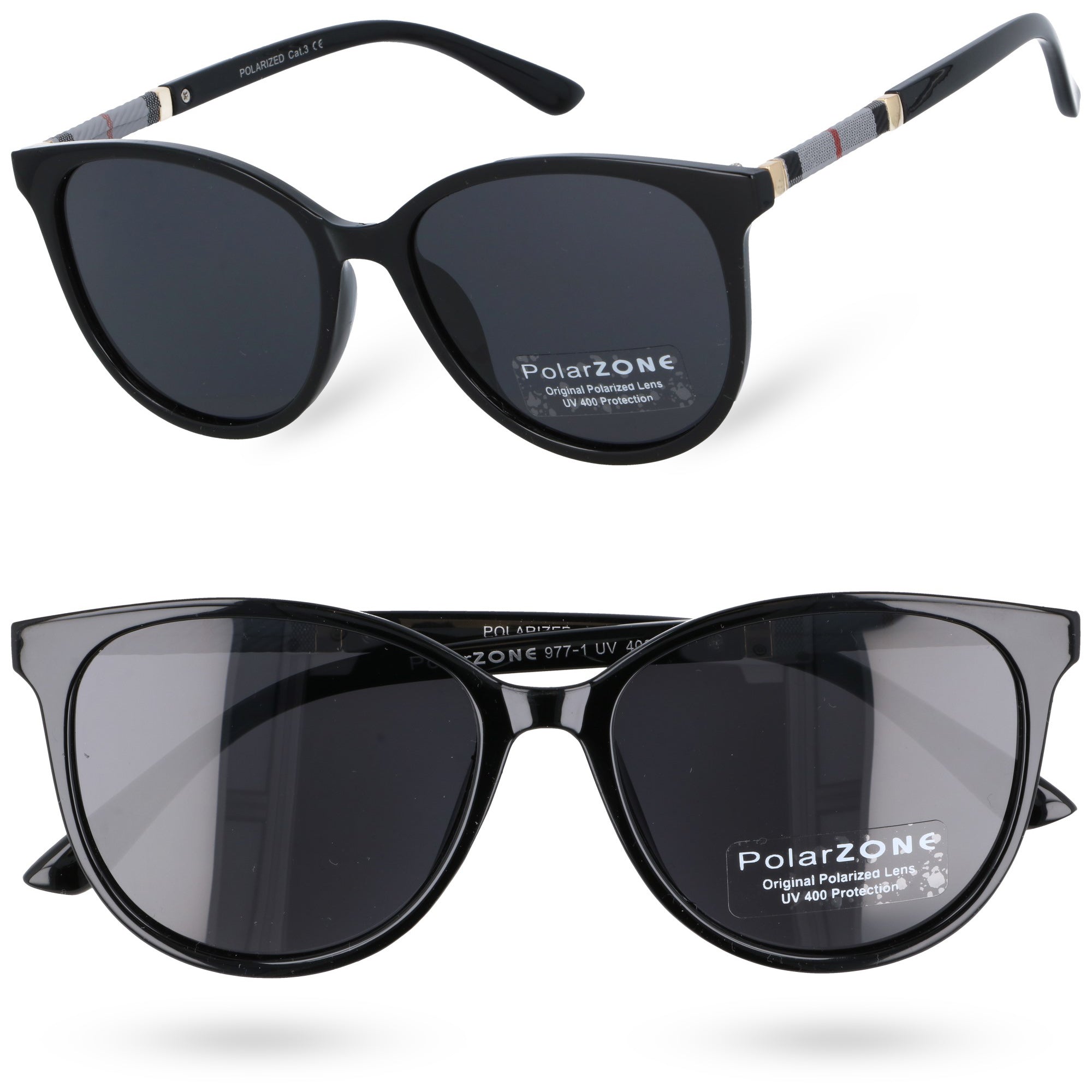 CHICSHADES czarne damskie okulary polaryzacyjne MORAMO