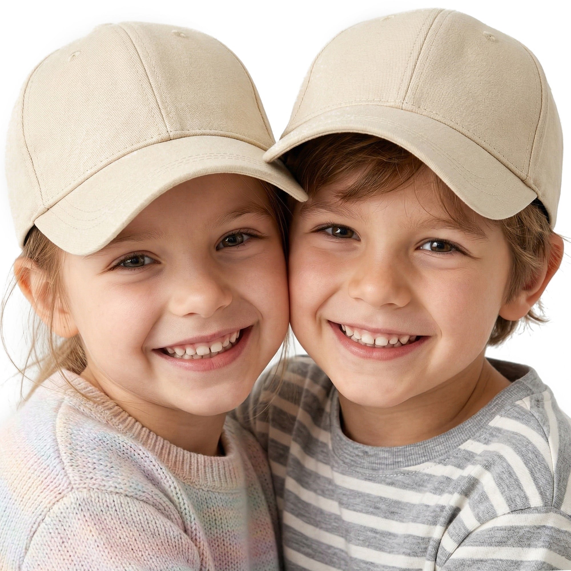 CLASSIC KIDS bawełniana czapka dziecięca z daszkiem ecru MORAMO