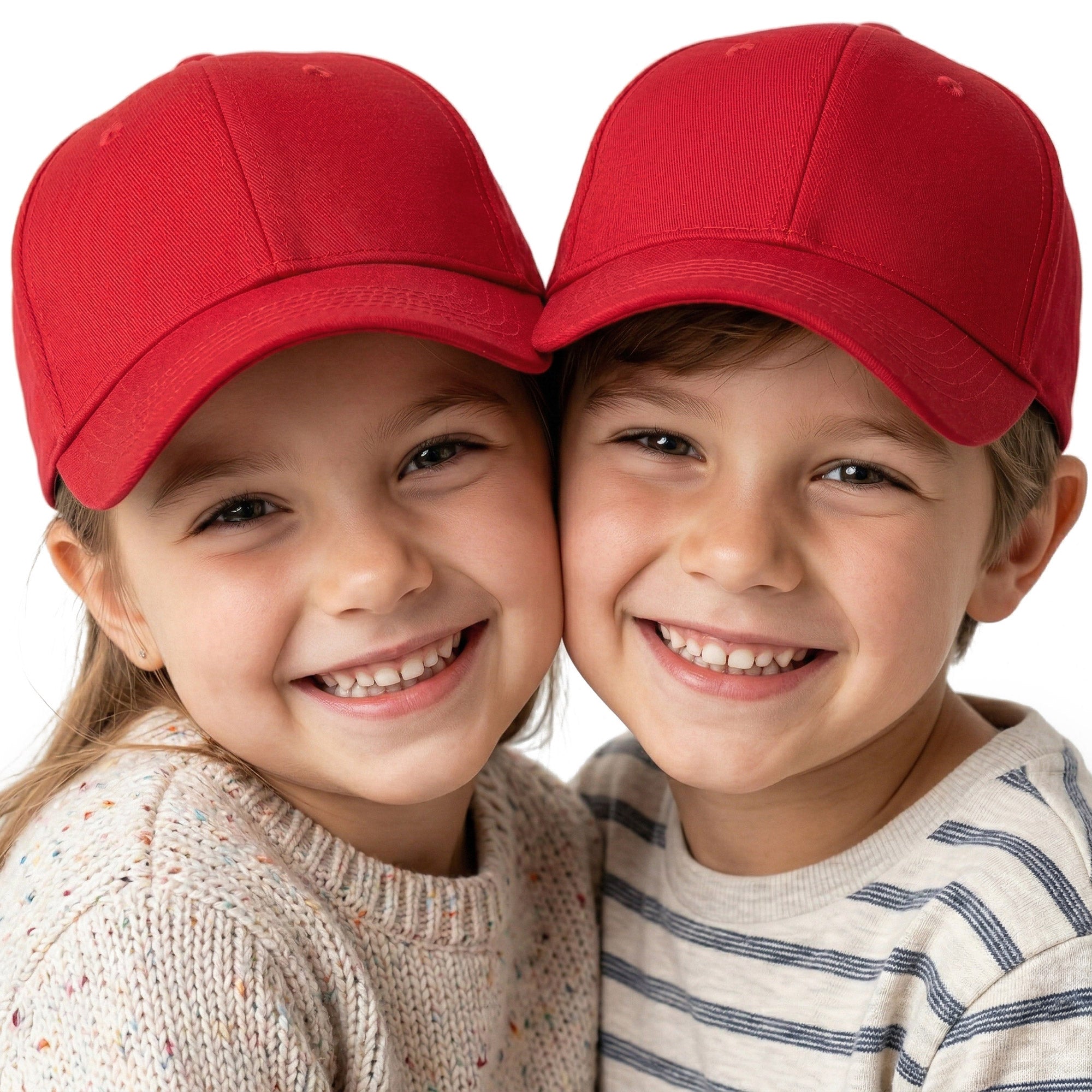 CLASSIC KIDS czerwona czapka dziecięca z daszkiem MORAMO