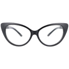 COLETTA czarne damskie okulary zerówki kocie oczy MORAMO