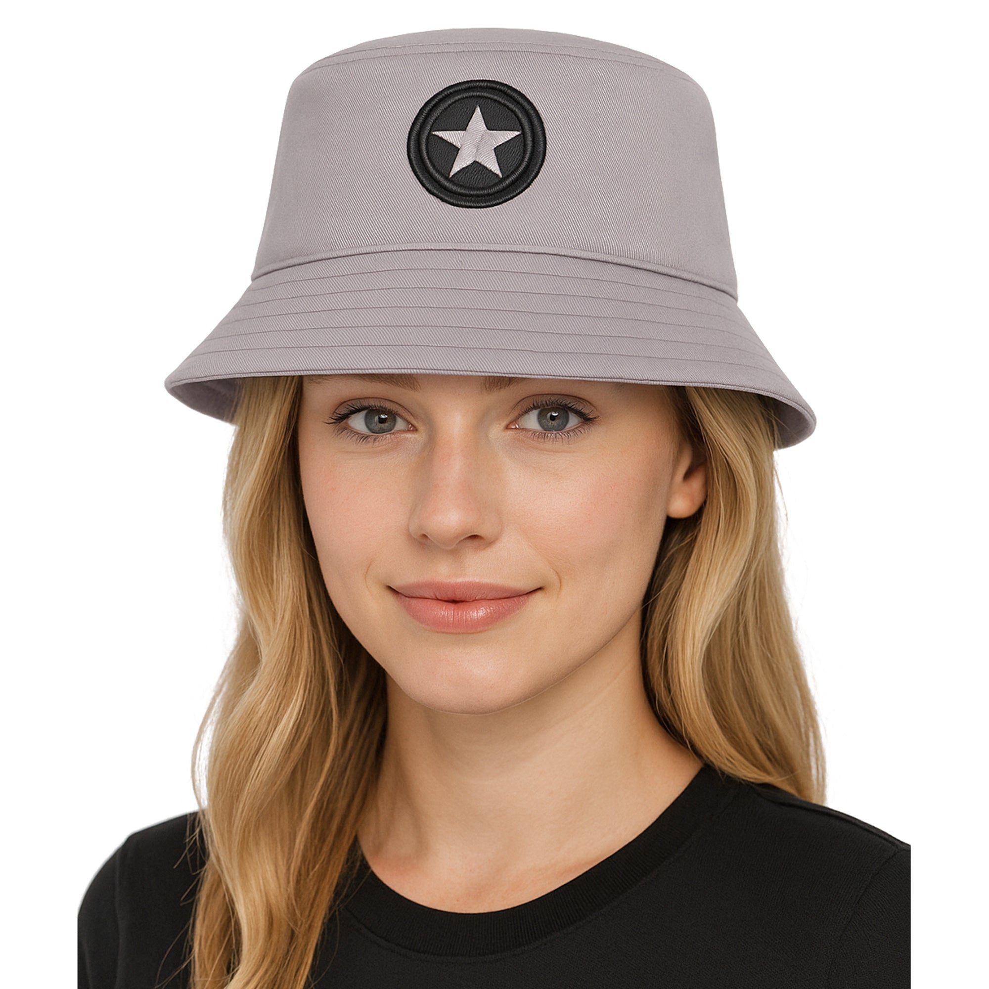 CONV szary bawełniany kapelusz bucket unisex MORAMO