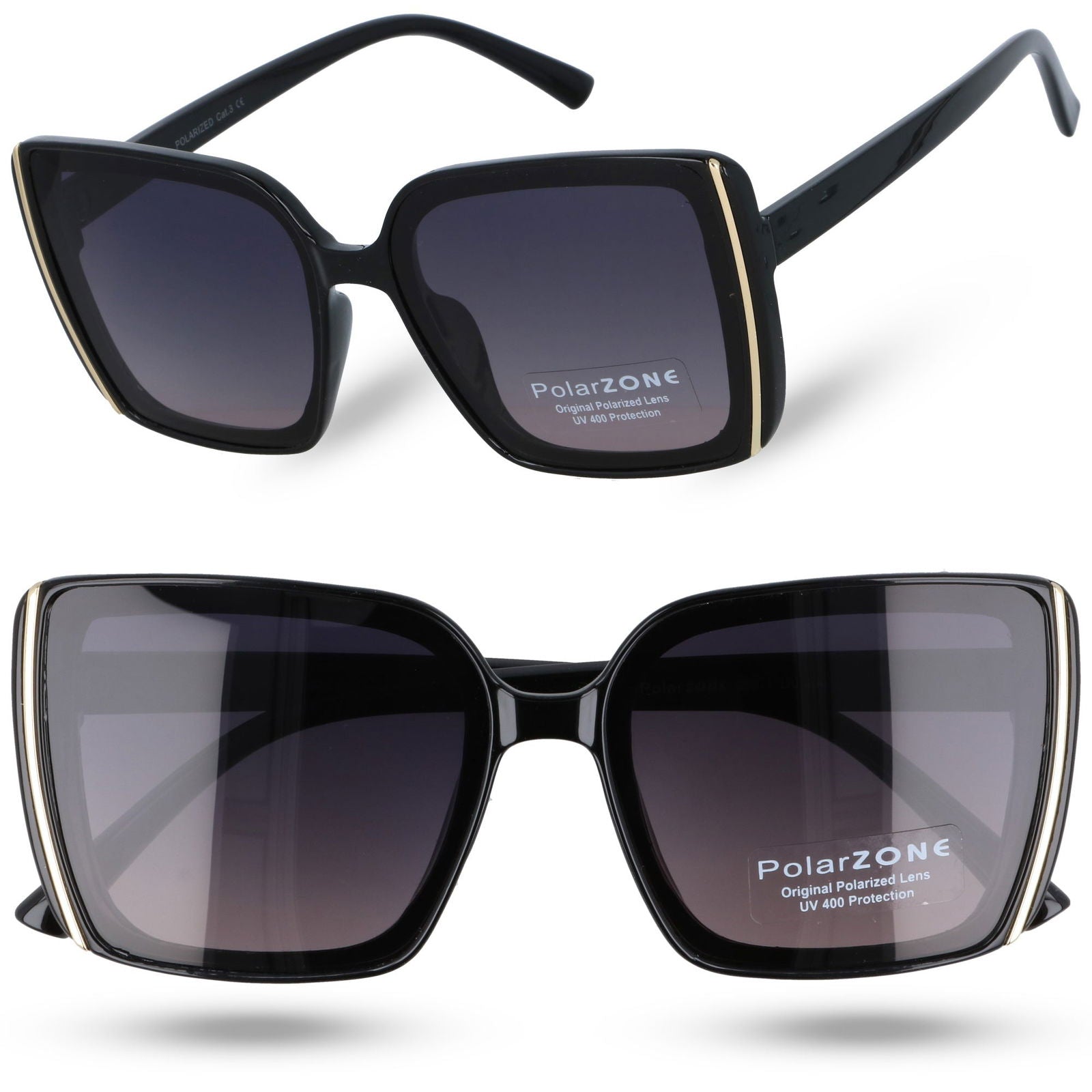 DANIELA czarne damskie okulary przeciwsłoneczne oversize MORAMO