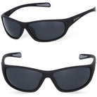 DYNAMICVIEW czarne sportowe okulary polaryzacyjne unisex MORAMO