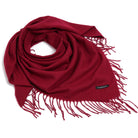 ELEGANT WARMTH bordowa chusta damska z wiskozy MORAMO