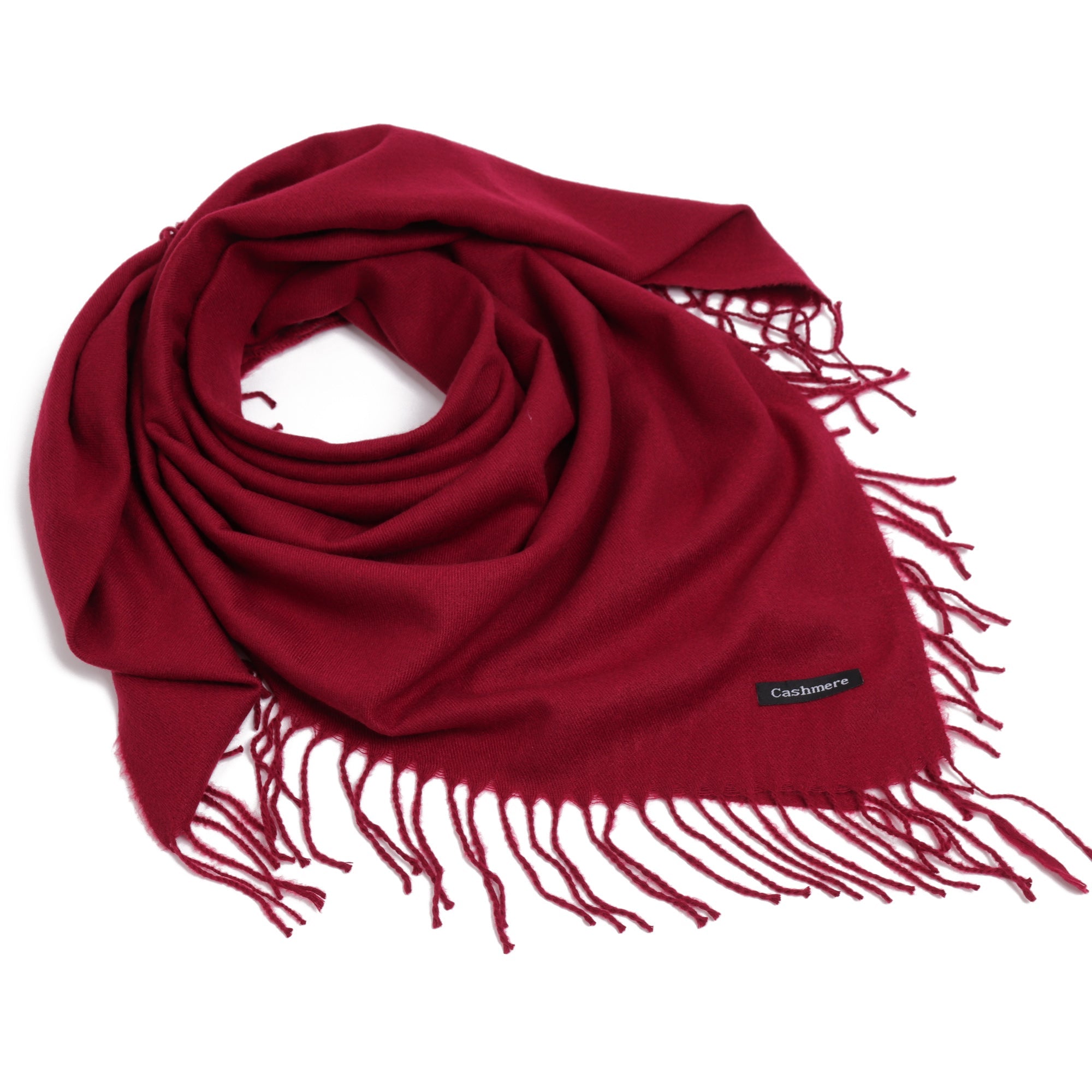 ELEGANT WARMTH bordowa chusta damska z wiskozy MORAMO