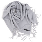 ELEGANT WARMTH popielata chusta damska z wiskozy MORAMO